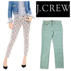 J. Crew Women's Floral Denim stretch Jeans